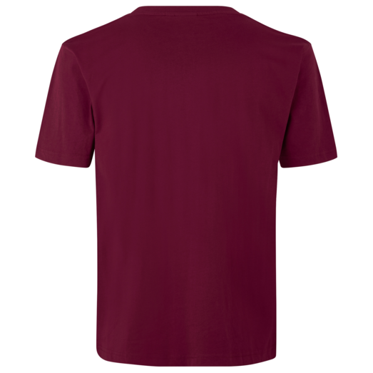 ID T-time herre t-shirt kortærmet bordeaux