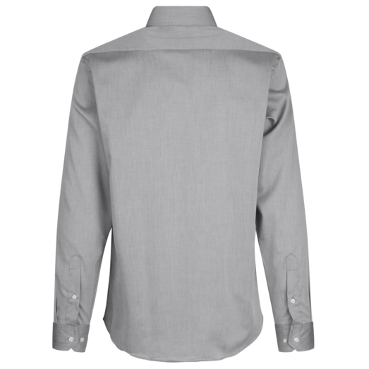 ID Seven Seas Fine Twill modern fit skjorte herre silver grey