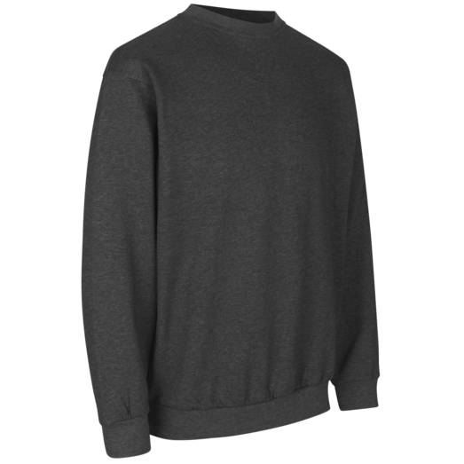 ID klassisk herre sweatshirt grafit melange