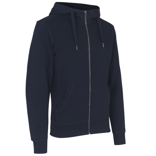 ID Core herre hoodie med lynlås navy str.