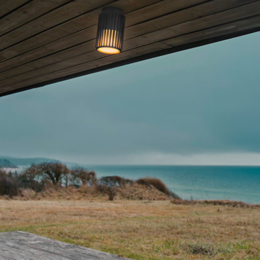 Nordlux Aludra udendørs loftlampe seaside antracit