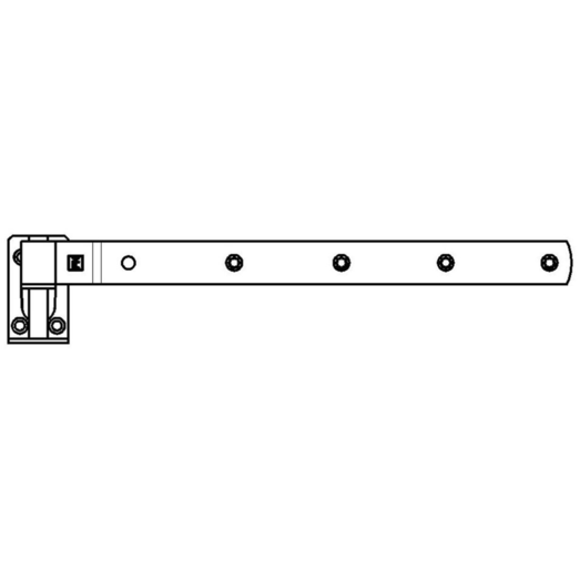 PN stabelhængsel 385 mm varmforzinket sort 2 stk.