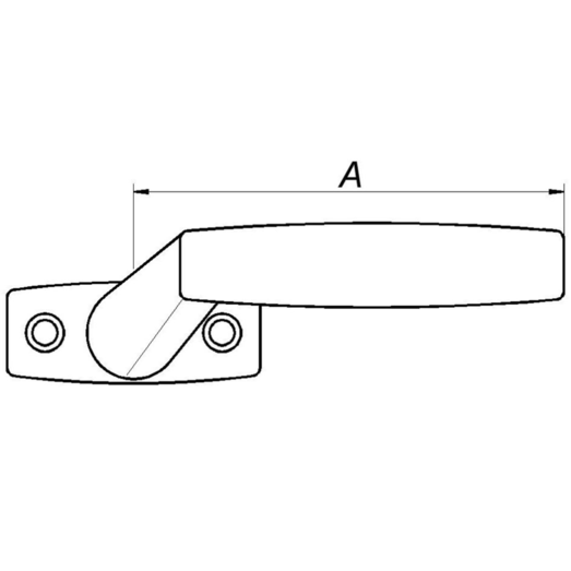 PN paskvilgreb venstre 102 mm sort