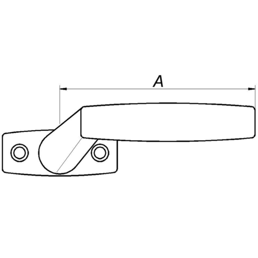 PN paskvilgreb højre 102 mm sort