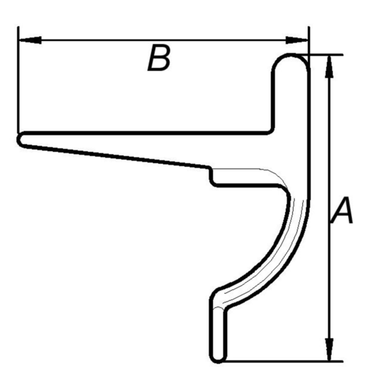 PN stjerthage 45 mm sort