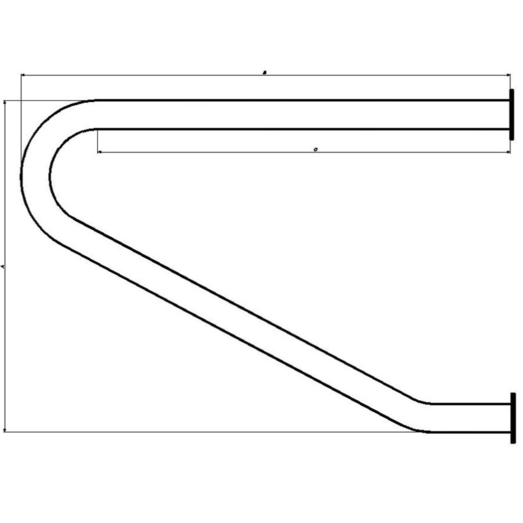 PN Rørbæring Ø32 mm 550 mm hvid