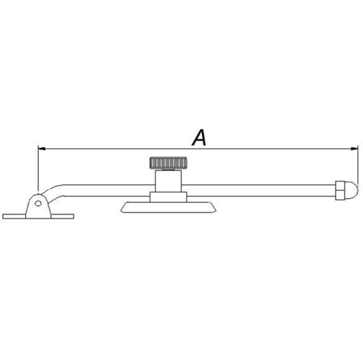 PN vinduesholder 270 mm elforzinket