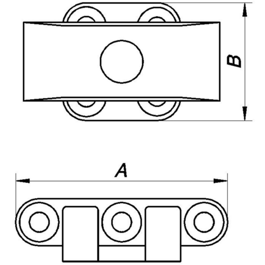 PN vinduessikring 55 mm sort