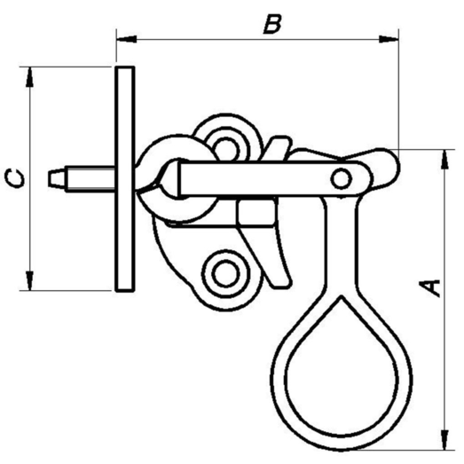 PN anverfer symmetrisk 55x50x40 mm GZ blå