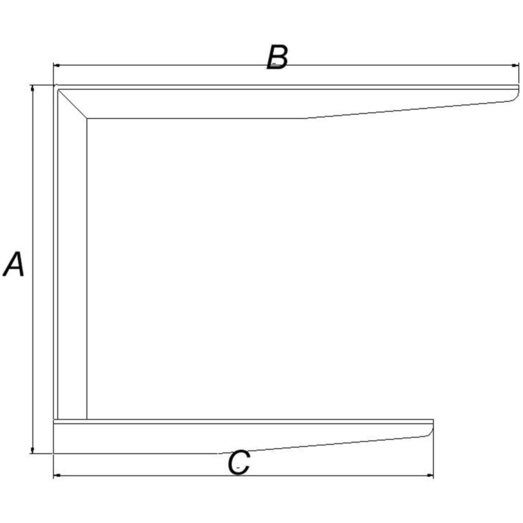 PN dobbelt bordbæring 440x550x450 mm varmforzinket