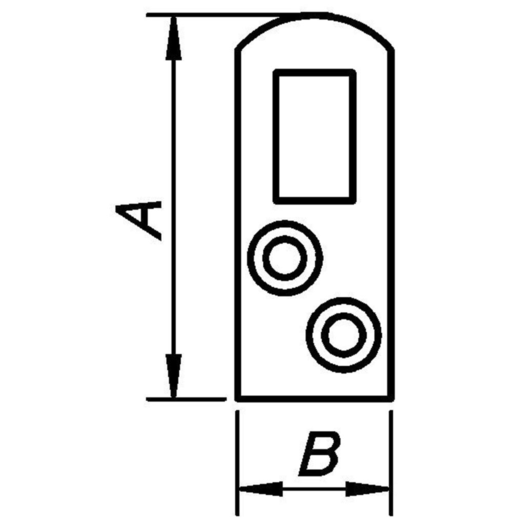 PN hængeblik 30x12 mm elforzinket 4 stk.