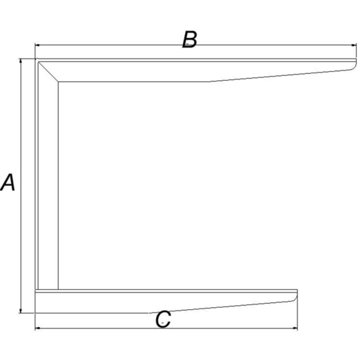 PN dobbelt bordbæring 440x550x450 mm hvid