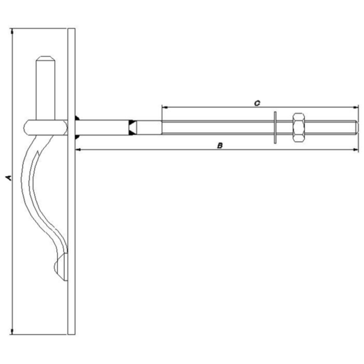 PN pladeskruestabel 16 mm varmforzinket