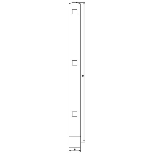 PN nokhængsel 400x40 mm varmforzinket