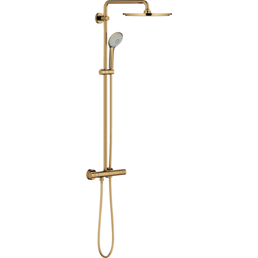 Grohe Euphoria brusesæt m/termostat poleret guld