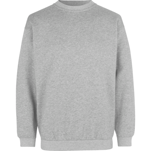 ID klassisk herre sweatshirt grå melange