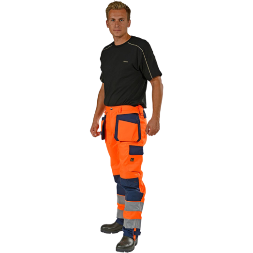 Ocean Medusa vandtæt arbejdsbukser hi-vis orange/navy