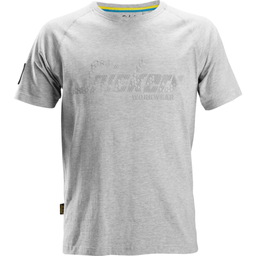 Snickers Workwear t-shirt kortærmet logo lys gråmeleret