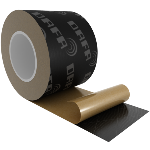 Dafa UV tape 100mm x 25m sort