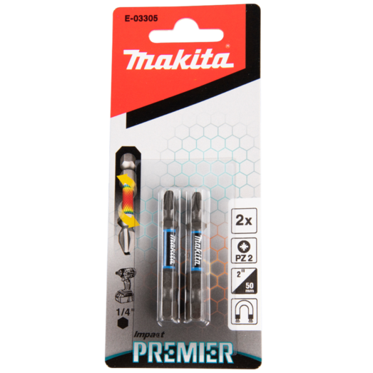 Makita bit impact premier PZ" 50 mm 2 stk