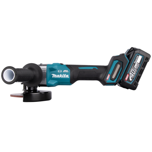 Makita GA005GM201 XGT 40V vinkelsliber 4.0 Ah batteri og lader