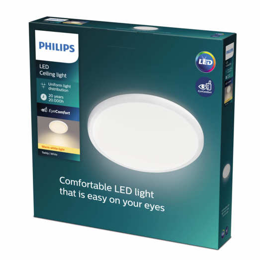 Philips Twirly plafond 17W hvid