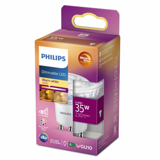 Philips Spot LED pære GU10 35W 1 pack