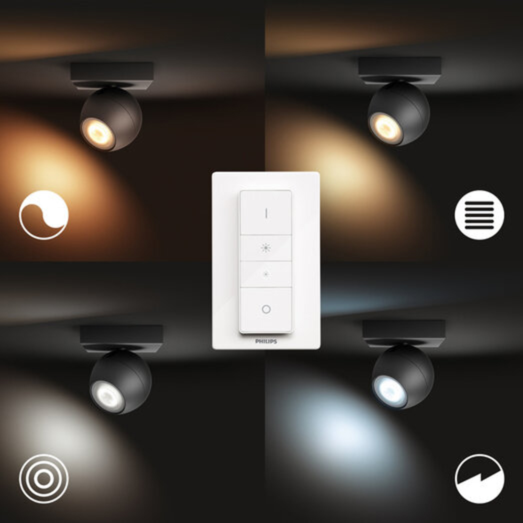 Philips Hue Buckram enkelt spot GU10 LED