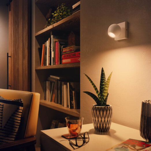 Philips Hue Buckram enkelt spot GU10