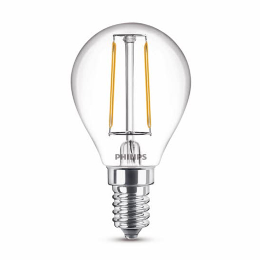 Philips Classic LED pære E14 25W 2 pack