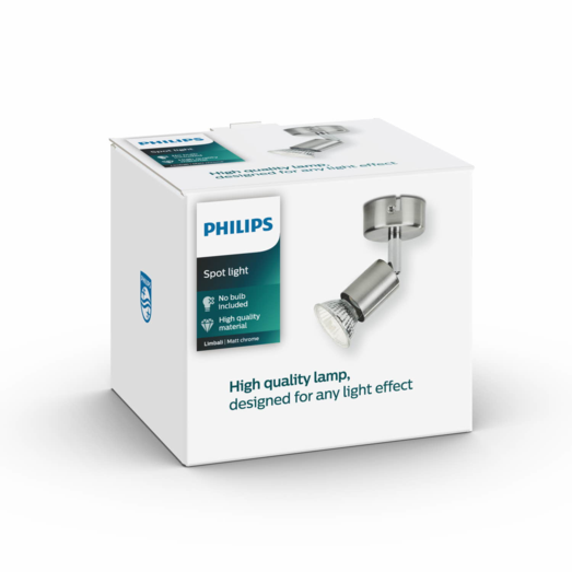 Philips Limbali spot 1x50W nikkel