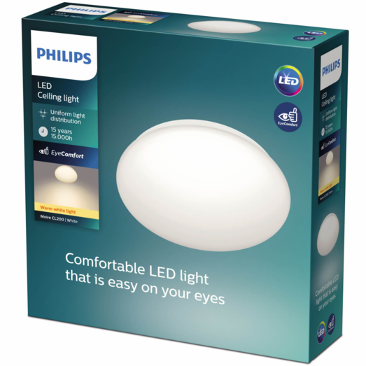 Philips Moire plafond 6W hvid