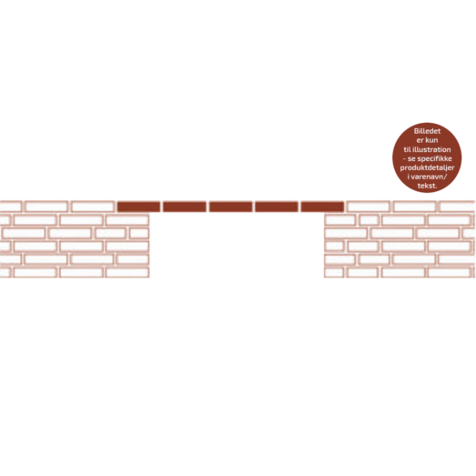 Randers tegl facadeoverligger 307GT blødstrøgne  11 cm