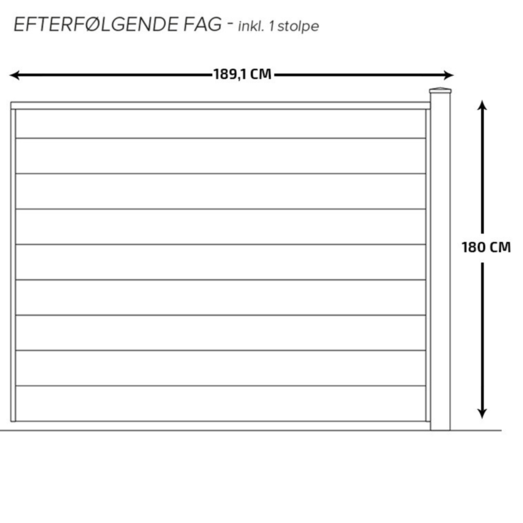 Davidsen komposithegn startsæt koksgrå