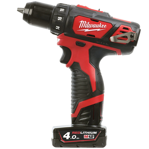 Milwaukee M12 BPP2D-402B skruemaskine og multicutter incl. bitssæt