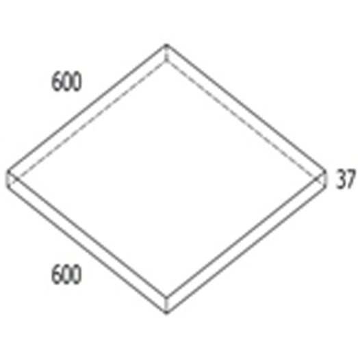 RBR Euro-Line Tartufo 60x60x3,7 cm