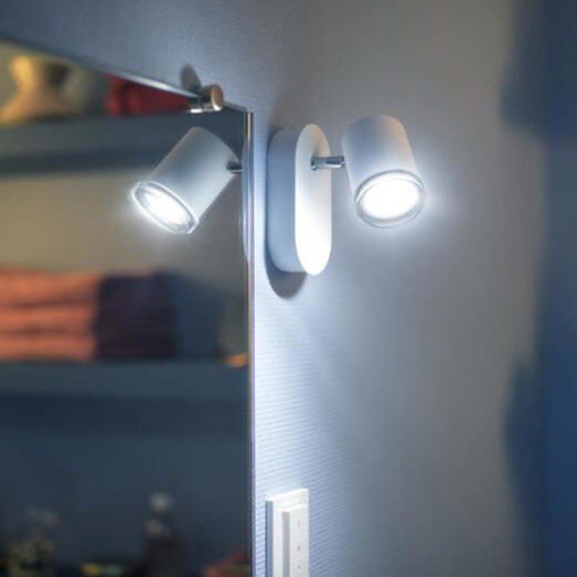 Philips Hue White ambiance Adora enkelt spot til badeværelse GU10 LED