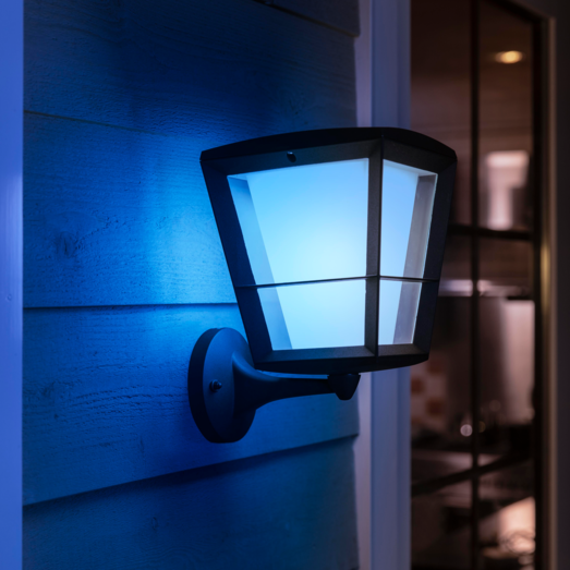 Philips Hue Econic udendørs væglampe sort