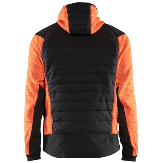 Blåklæder hybrid jakke high-vis orange/sort