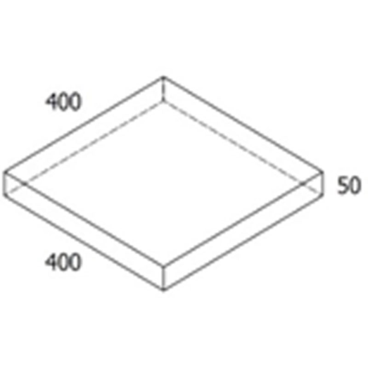 RBR Nordic-Line haveflise, 40x40x5 cm, koks