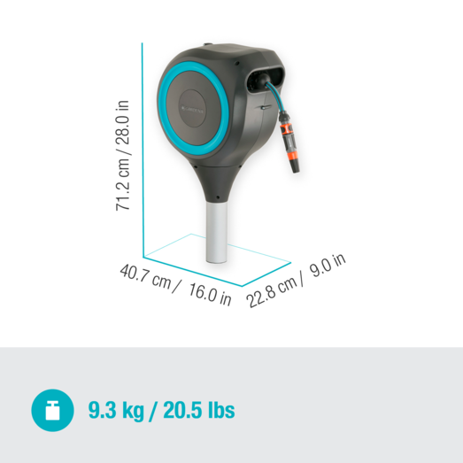 Gardena RollUp M 20 haveslangeboks m/20 m slange