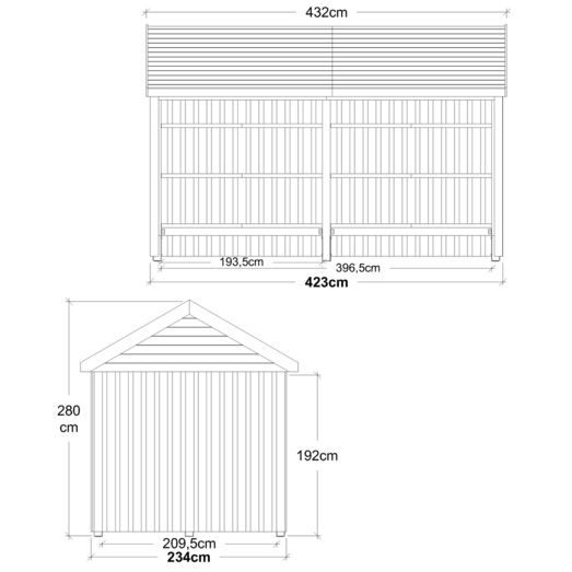 Plus Classic Multi Havehus 10 m² 2 moduler åben