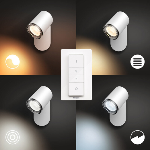 Philips Hue White ambiance Adora enkelt spot til badeværelse GU10 LED