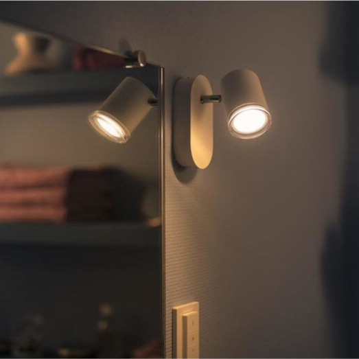 Philips Hue White ambiance Adora enkelt spot til badeværelse GU10 LED