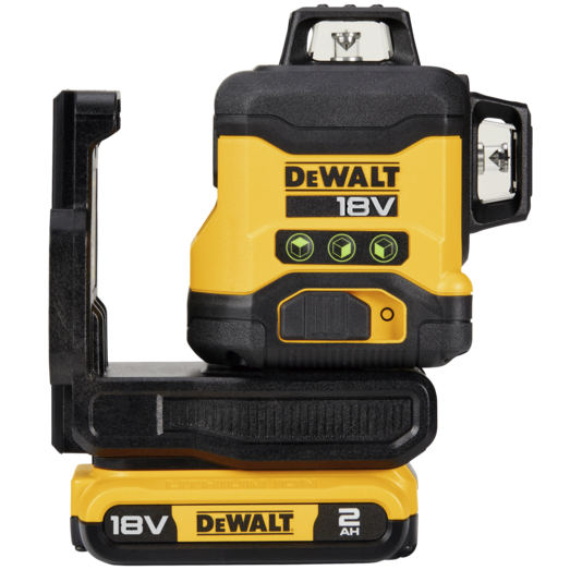 DeWALT DCLE34031D1-QW multilinjelaser grøn 18V 3x360 1x 2.0 Ah batteri og lader