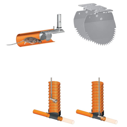 Montagestang 1 meter rottespærre VVS-nr. 154390801