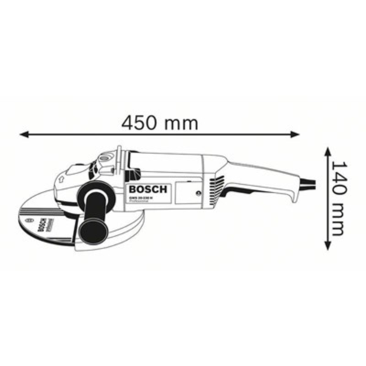 Bosch GWS 20-230H og GWS 880 vinkelslibersæt