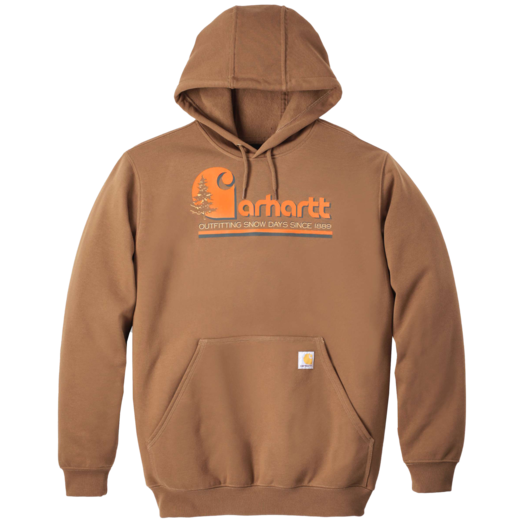 Carhartt graphic hooded swetshirt brun