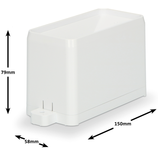 Alecto WS-1200 vejrstation med tråløs regn- og fugtighedsmåler hvid