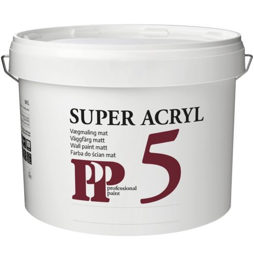 PP Acrylmaling Super 5 RAL 9010, 10 L